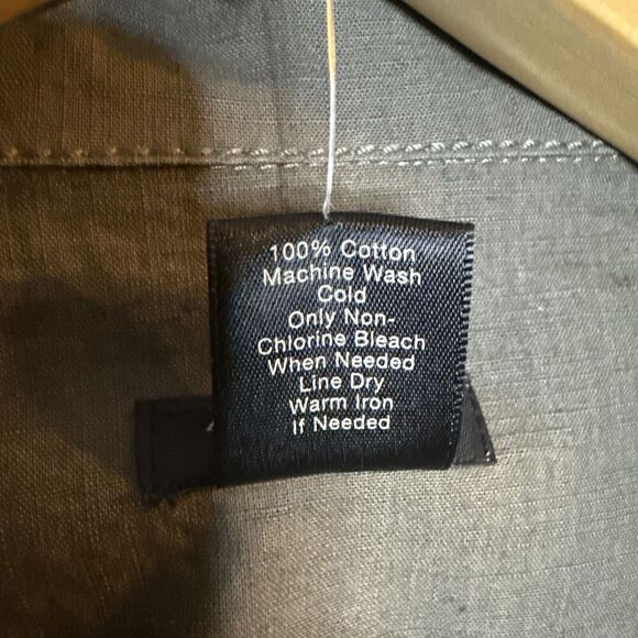 Ann Taylor Utility Jacket Womens 4‎ Zip Up Belted Army Green Lightweight Classic - Picture 8 of 9